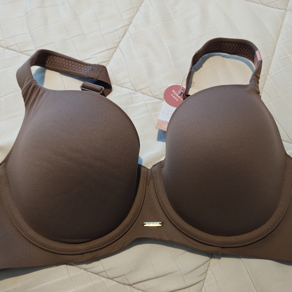 Cacique Taupe T-Shirt Bra with Adjustable Straps 38C